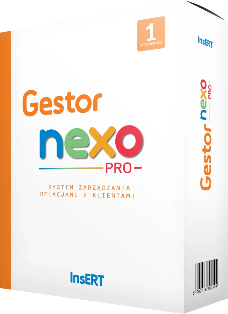 Opakowanie programu InsERT Gestor nexo PRO.