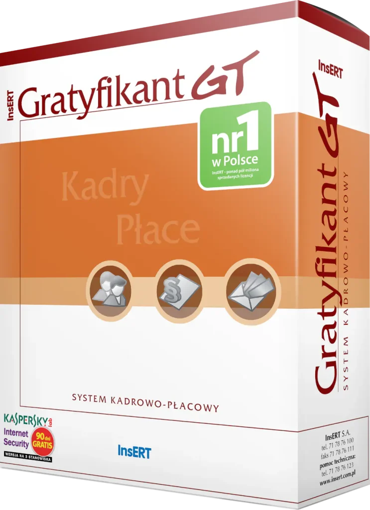 Opakowanie programu InsERT Gratyfikant GT.