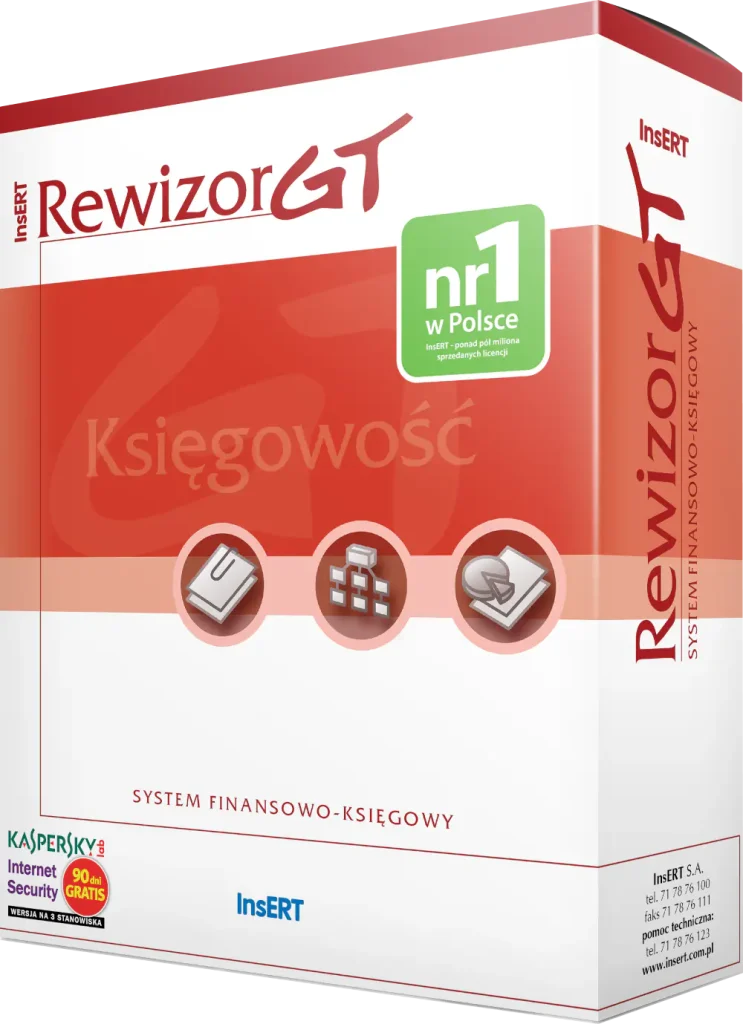 Opakowanie programu InsERT Rewizor GT.