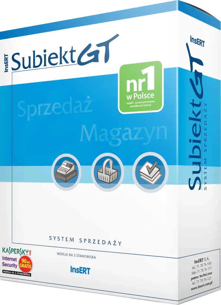 Opakowanie programu InsERT Subiekt GT.